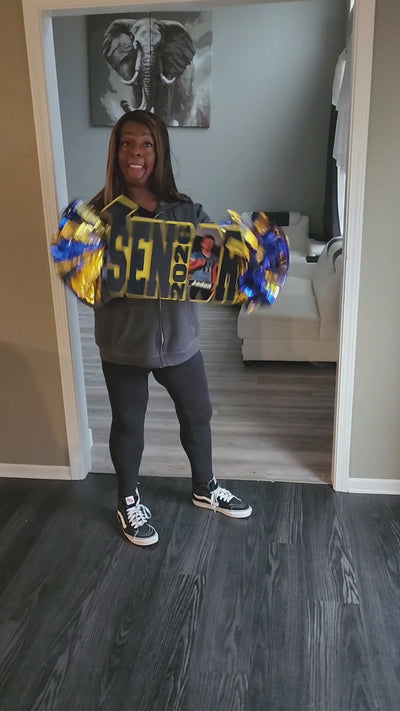 Senior photo cheer stick