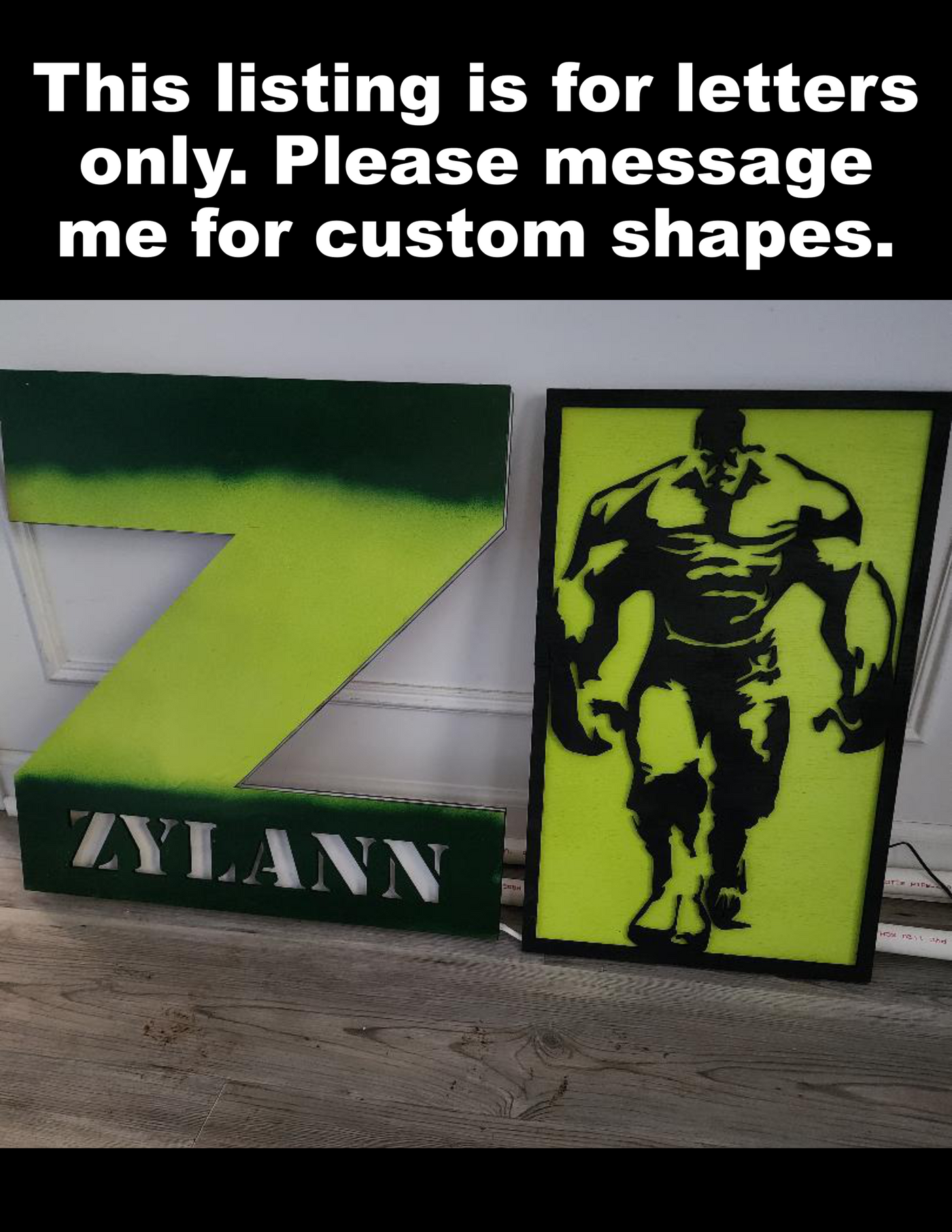 LED Letter name sign