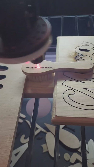 Engraved Comb and Brush set